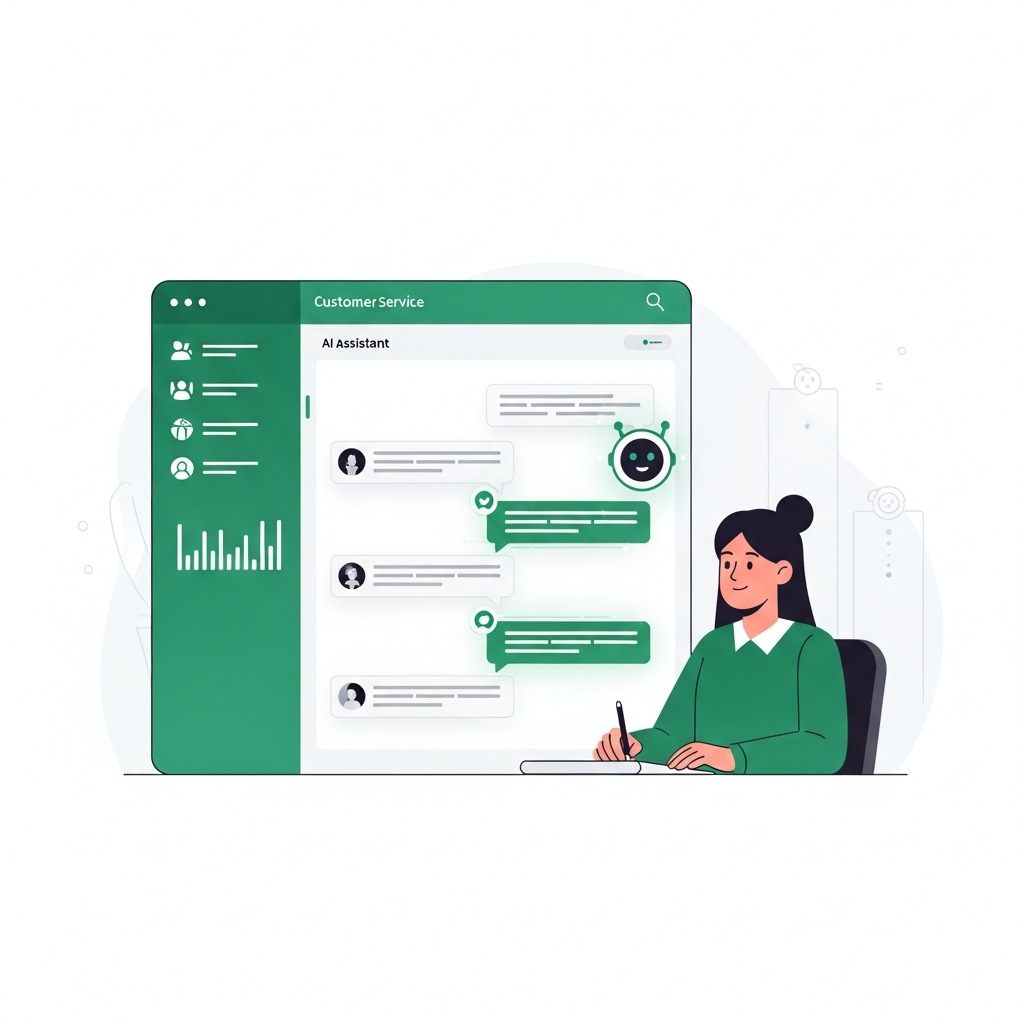 Atendimento organizado com automação IA